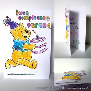 card di compleanno con winnie the pooh