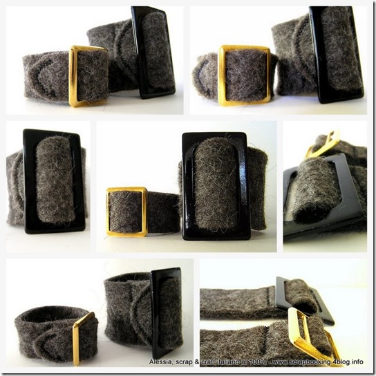 braccialetti in feltro fatto a mano - felt bracelet