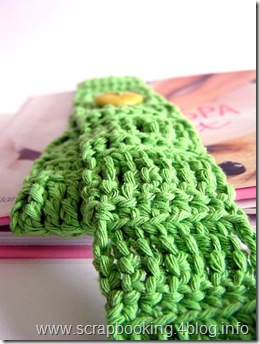 segnalibro a crochet - closeup