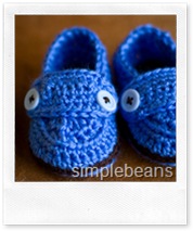 crochet baby shoes di simplebeans