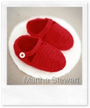 Crocheted Baby Booties di Martha Stewart