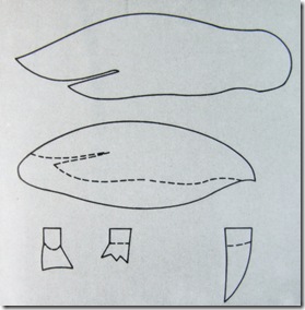 cartamodello per la presina a forma di pinguino (clicca per ingrandire)