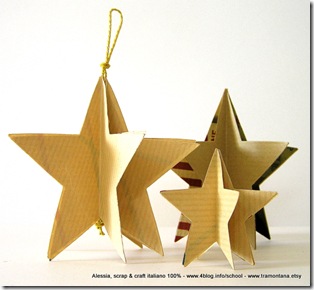 Lavoretti di Natale: le stelle di carta Eco Chic Craft Christmas