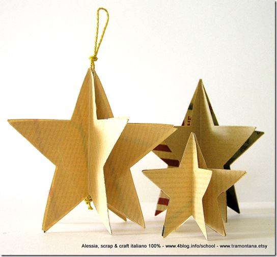 Lavoretti di Natale: le stelle di carta Eco Chic Craft Christmas