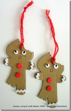 Lavoretti di Natale: gingerbread eco chic craft Christmas