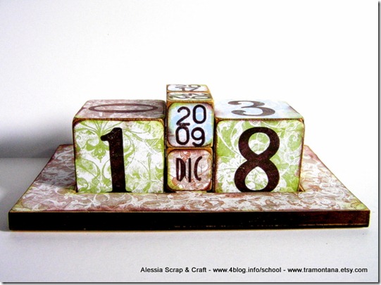 Regali di Natale fai da te: il calendario da tavolo eco chic craft Christmas