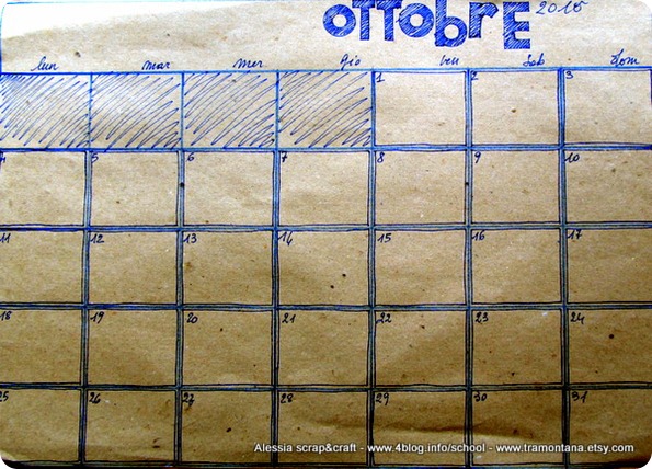 [TUTORIAL] Calendario-planning mensile fai-da-te