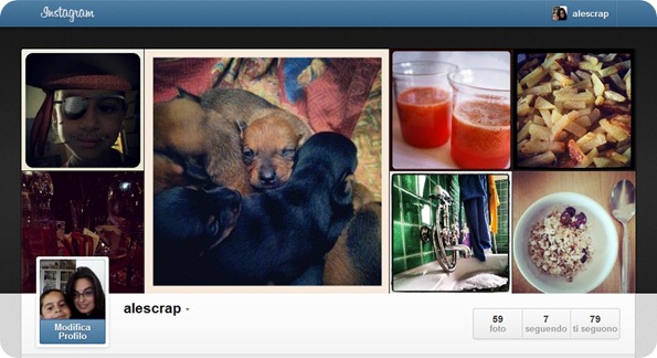 Instagram crea i profili Web, seguimi anche lì