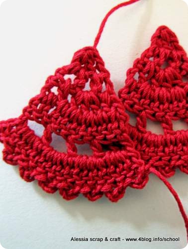 Scuola Uncinetto: Schema orecchini triangolari a crochet