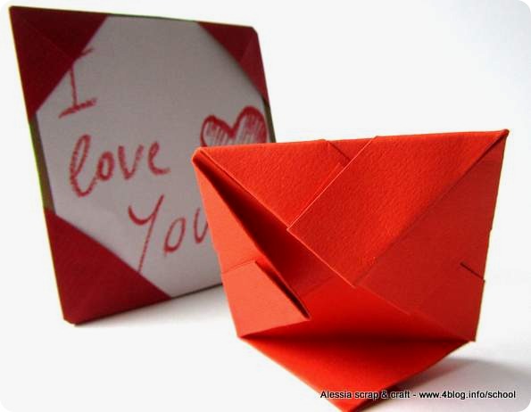 Portafotografie veloce origami per SanValentino e altre occasioni