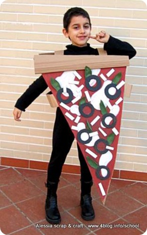 Carnevale: il costume fai da te da fetta di pizza