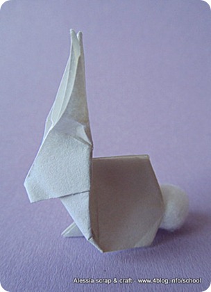 Lavoretti di Pasqua: il coniglietto origami