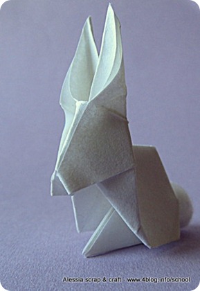 Lavoretti di Pasqua: il coniglietto origami