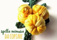 Tutorial spilla mimosa a crochet per l' 8 marzo