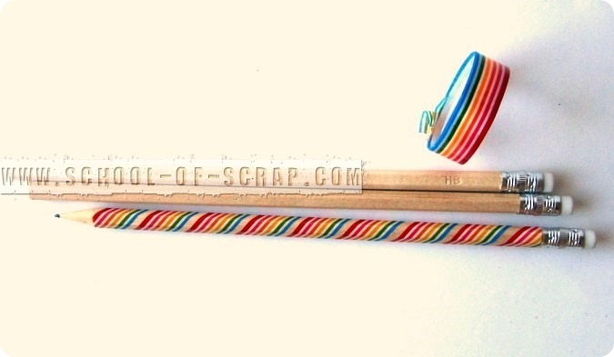 Idee con i Washi Tape: matite decorate per il ritorno a scuola