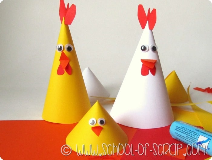Idee per Pasqua: gallinelle e pulcini da fare in 5 minuti