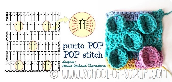 Scuola di Uncinetto: il punto POP (POP stitch)