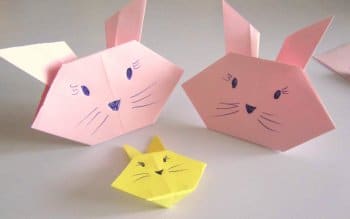 Lavoretti per bambini video: come fare coniglietti e gattini origami