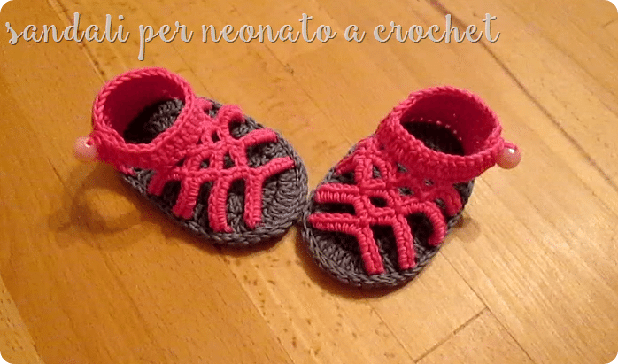 Scuola di Uncinetto video: come fare dei bellissimi sandali per neonati