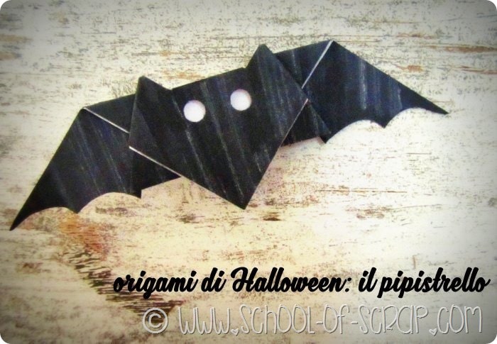 Origami di Halloween: il pipistrello facile facile