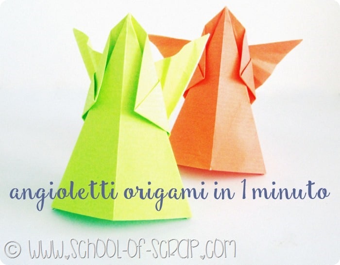 Natale in 1 minuto: gli angioletti origami video tutorial