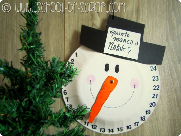 Natale in 1 minuto: il calendario dell’avvento da fare con un piatto di carta
