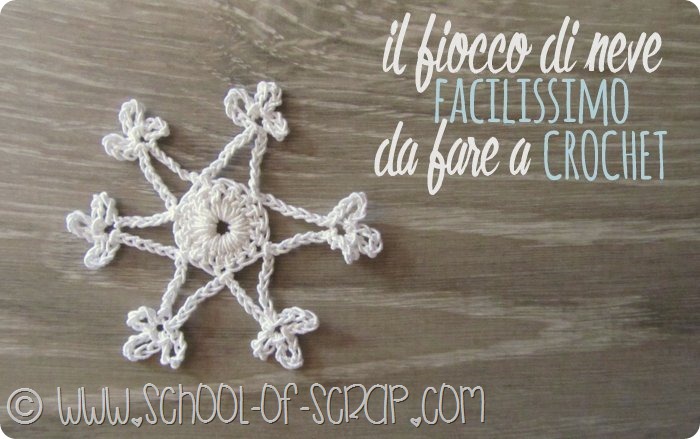 Scuola di uncinetto: il fiocco di neve facilissimo da fare a crochet