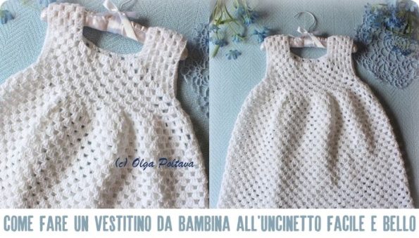 Vestitino Battesimo Bimba Uncinetto Tutorial Battesimo Bimba