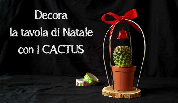 Decorare la tavola di Natale con i Cactus