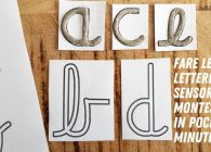 lettere Montessori fai da te per imparare l’alfabeto