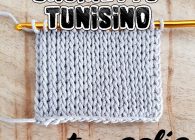 Uncinetto tunisino facile: punto maglia che imita la maglia rasata ai ferri