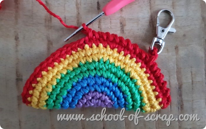 uncinetto Tutorial portachiavi arcobaleno amigurumi a crochet