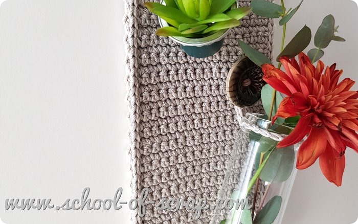 Uncinetto Facile videotutorial vaso portafiori da muro a crochet idea regalo