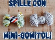 riciclare rimasugli di filati per maglia e uncinetto spillette bijou con mini-gomitoli matassina
