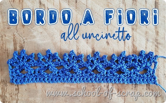 Uncinetto facile - speciale bordi e bordure bordo a fiori a crochet