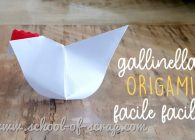 Tutorial della gallinella origami facile e bella