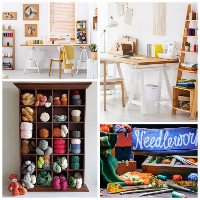 uncinetto, cucito, maglia e tanti altri - Idee per progettare la stanza degli hobby