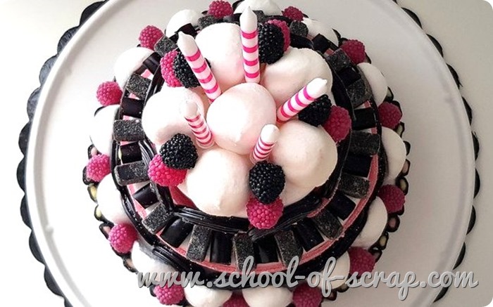 torta di caramelle liquirizie marshmallow videotutorial candy cake