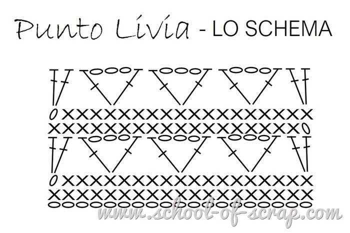 schema punto Livia uncinetto