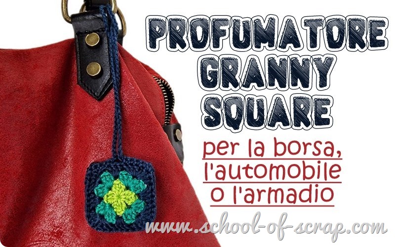 Uncinetto idea regalo profumatore granny ricaricabile per borsa, auto o vestiti