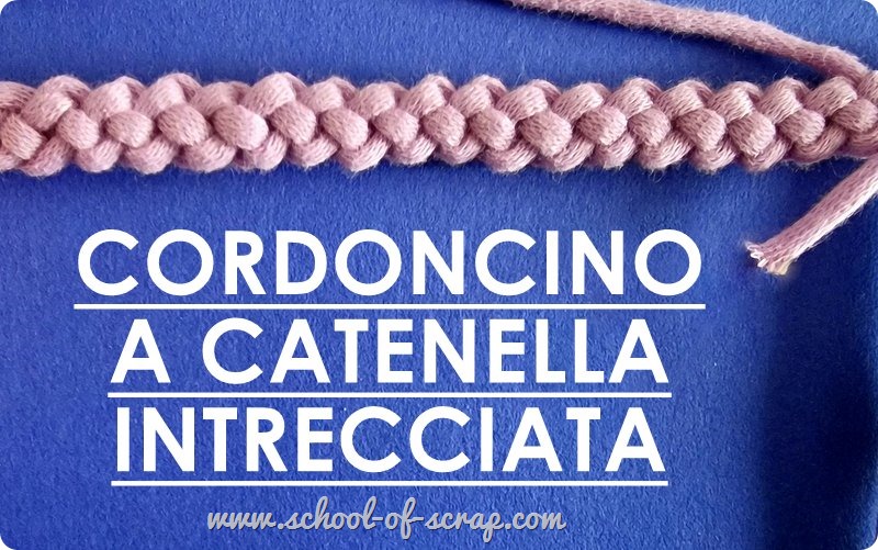 Scuola di Uncinetto cordoncino tricotin a catenella intrecciata, bello e facile