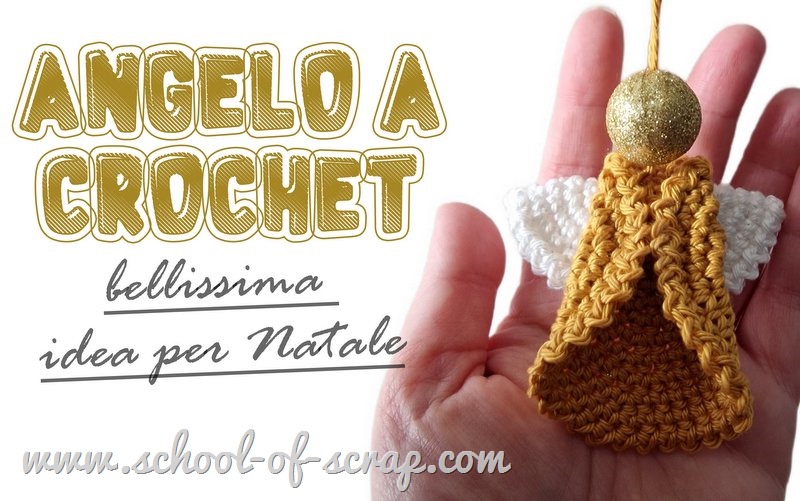 Tutorial angelo a uncinetto decorazione per natale o battesimo a crochet